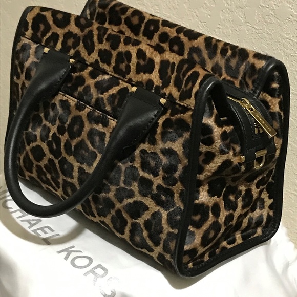 MICHAEL KORS Geneva Satchel Hair Calf Handbag - Picture 4 of 13